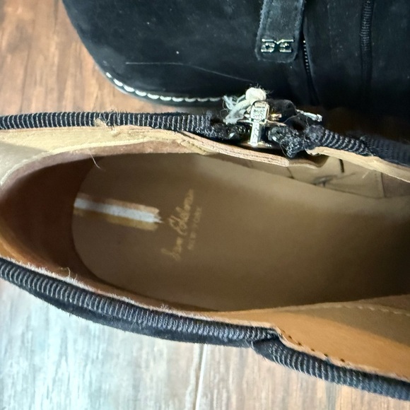 NWOT Sam Edelman Pryce Black Suede Ankle Boots-B5068L1002-Size 10.5 - Picture 5 of 12